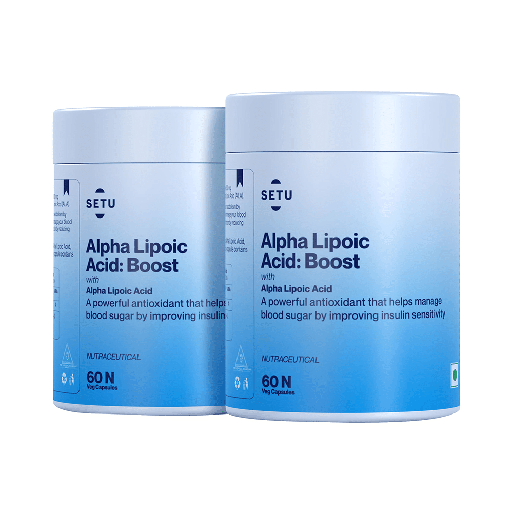 Setu Alpha Lipoic Acid Boost Tablet for Liver Function, Energy & Blood Sugar (60 Each) - Image 1