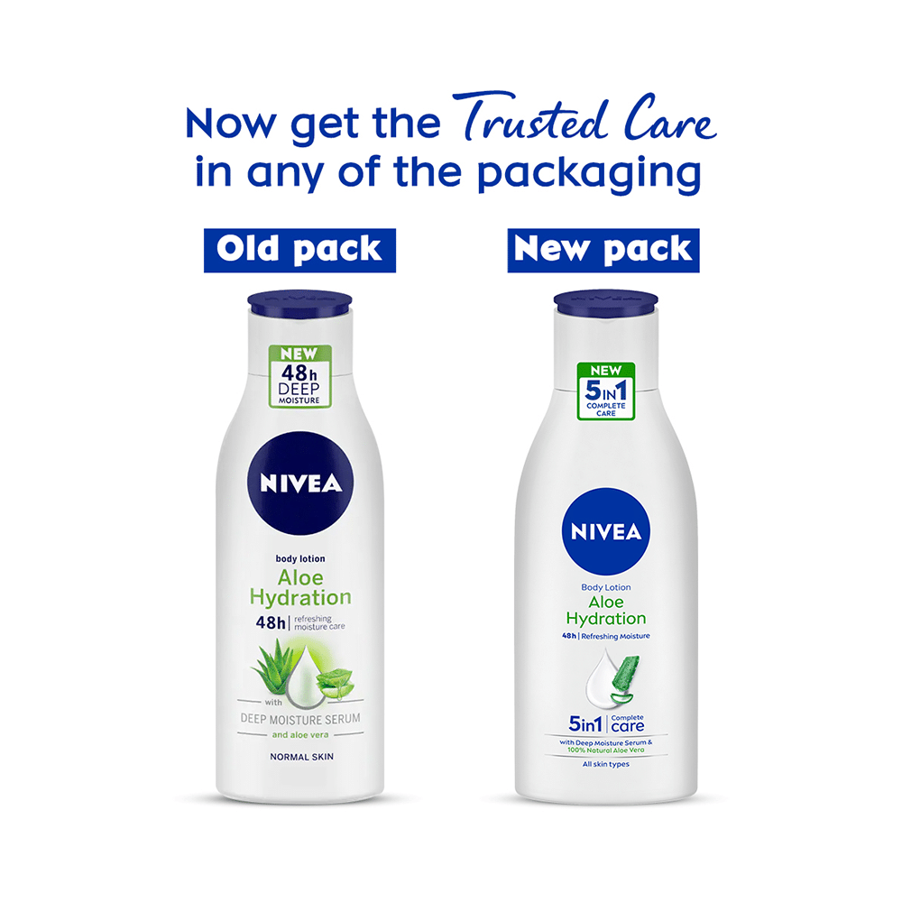 Nivea Aloe Hydration Body Lotion | 5 in 1 Complete Care for All Skin Types - Image 3