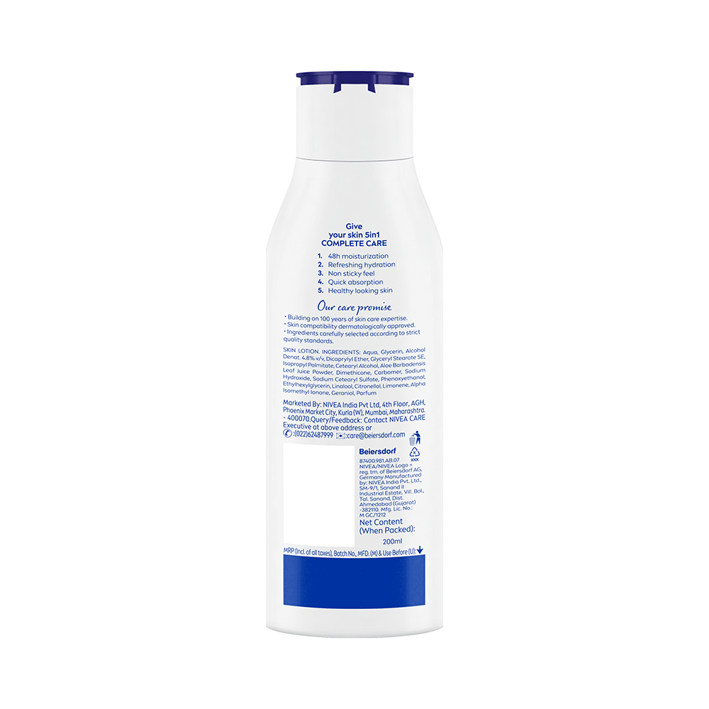 Nivea Aloe Hydration Body Lotion | 5 in 1 Complete Care for All Skin Types - Image 2