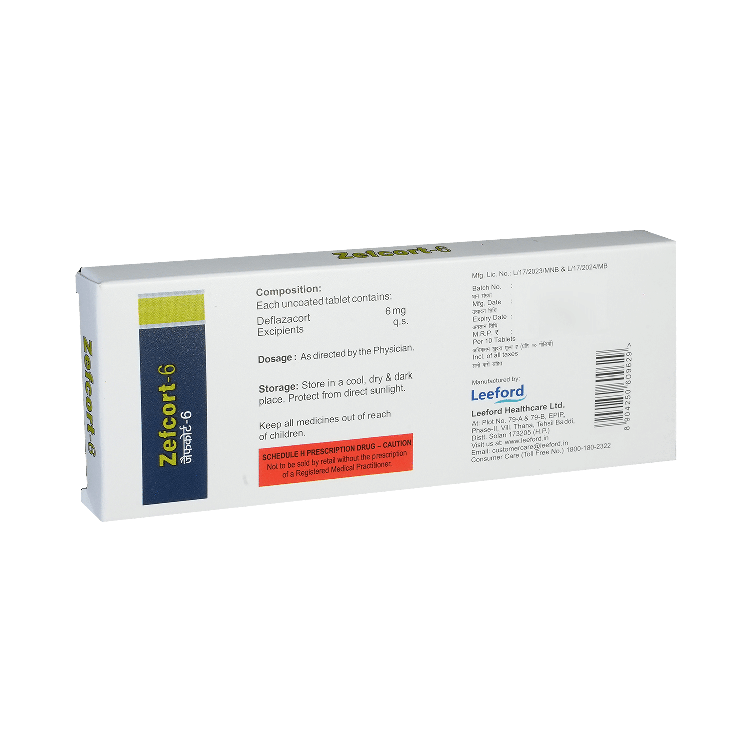 Zefcort 6mg Tablet - Image 3