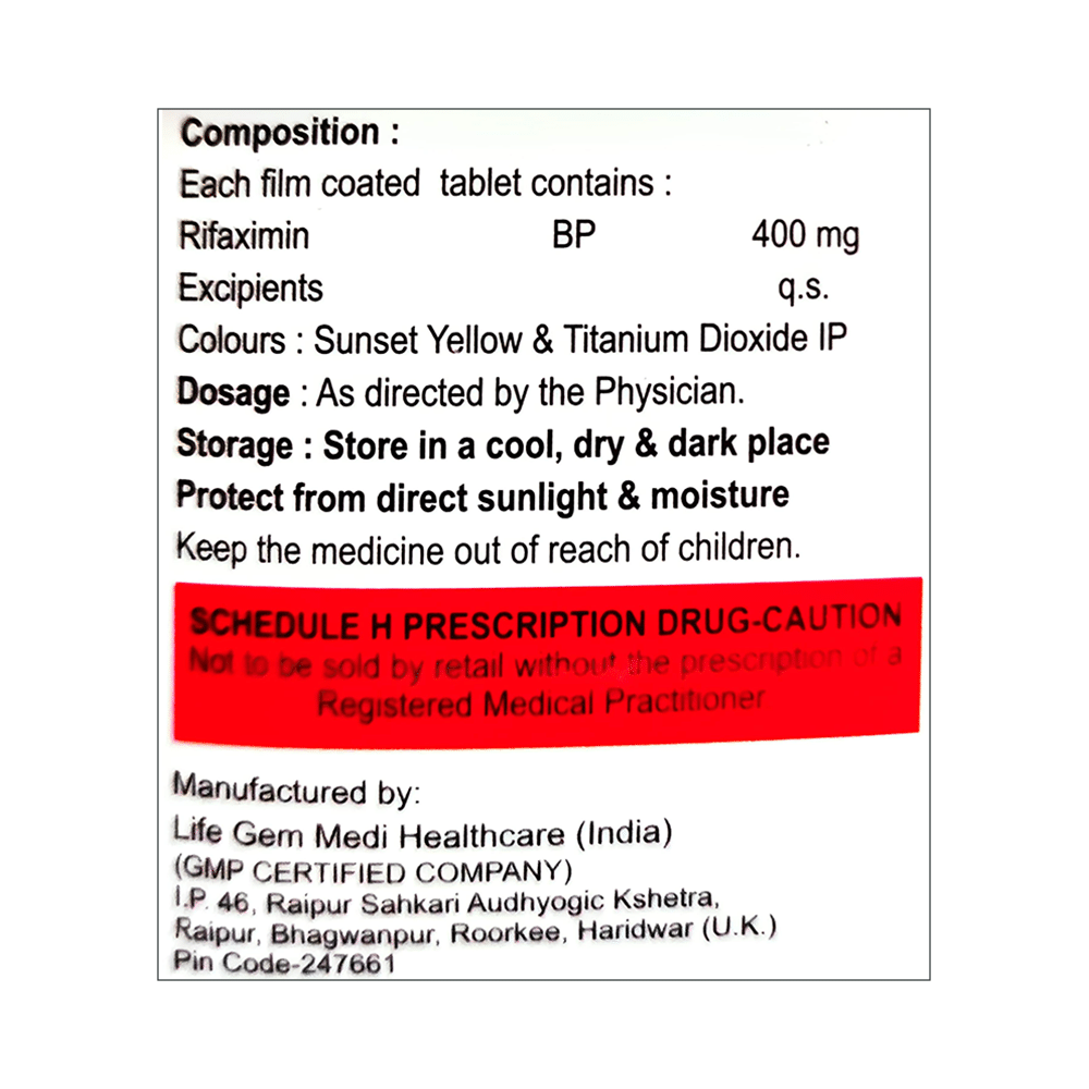 Rifanon 400 Tablet - Image 2