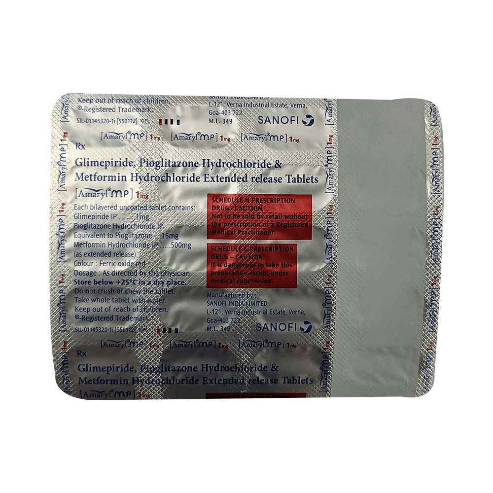 Amaryl MP 1mg Tablet ER - Image 4
