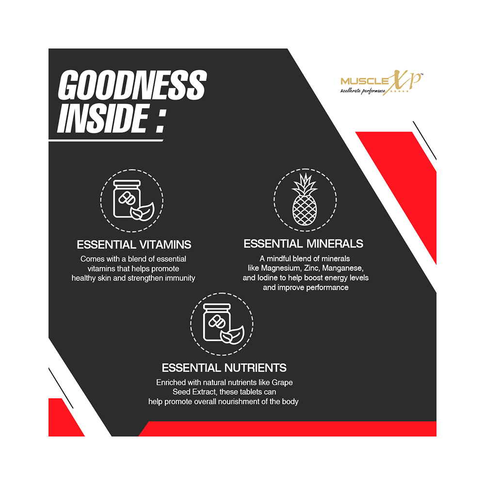 MuscleXP Zinc Complex Vitamins & Minerals Daily Vital Tablet (60 Each) - Image 4