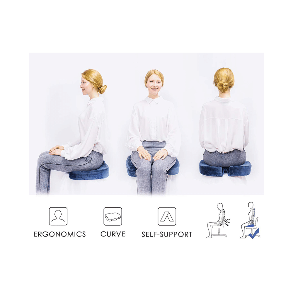 4V1 Coccyx Orthopedic Seat Cushion Standard Black - Image 2