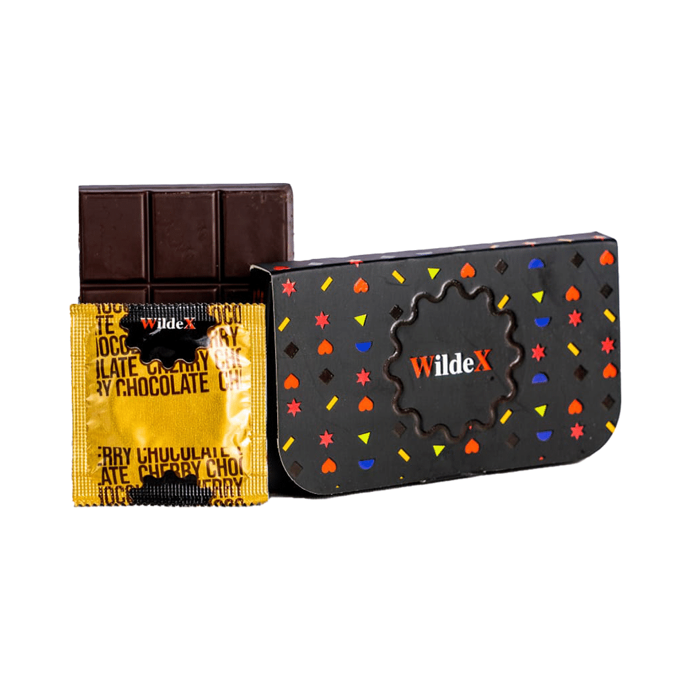Wildex Cherry Chocolate Dotted Condom - Image 3