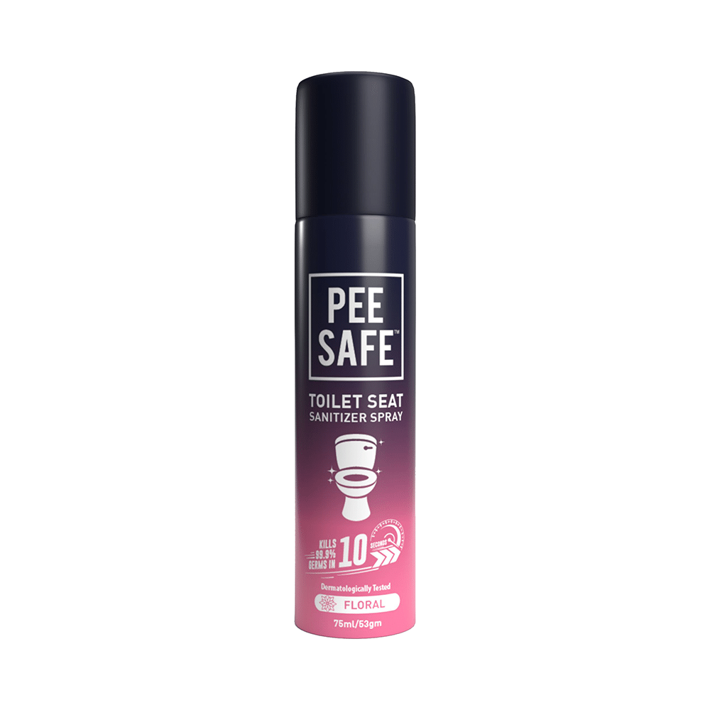Pee Safe Toilet Seat Sanitizer Spray (75ml Each) Floral - Image 2