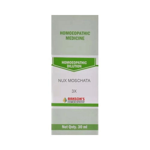Bakson's Homeopathy Nux Moschata Dilution 3X