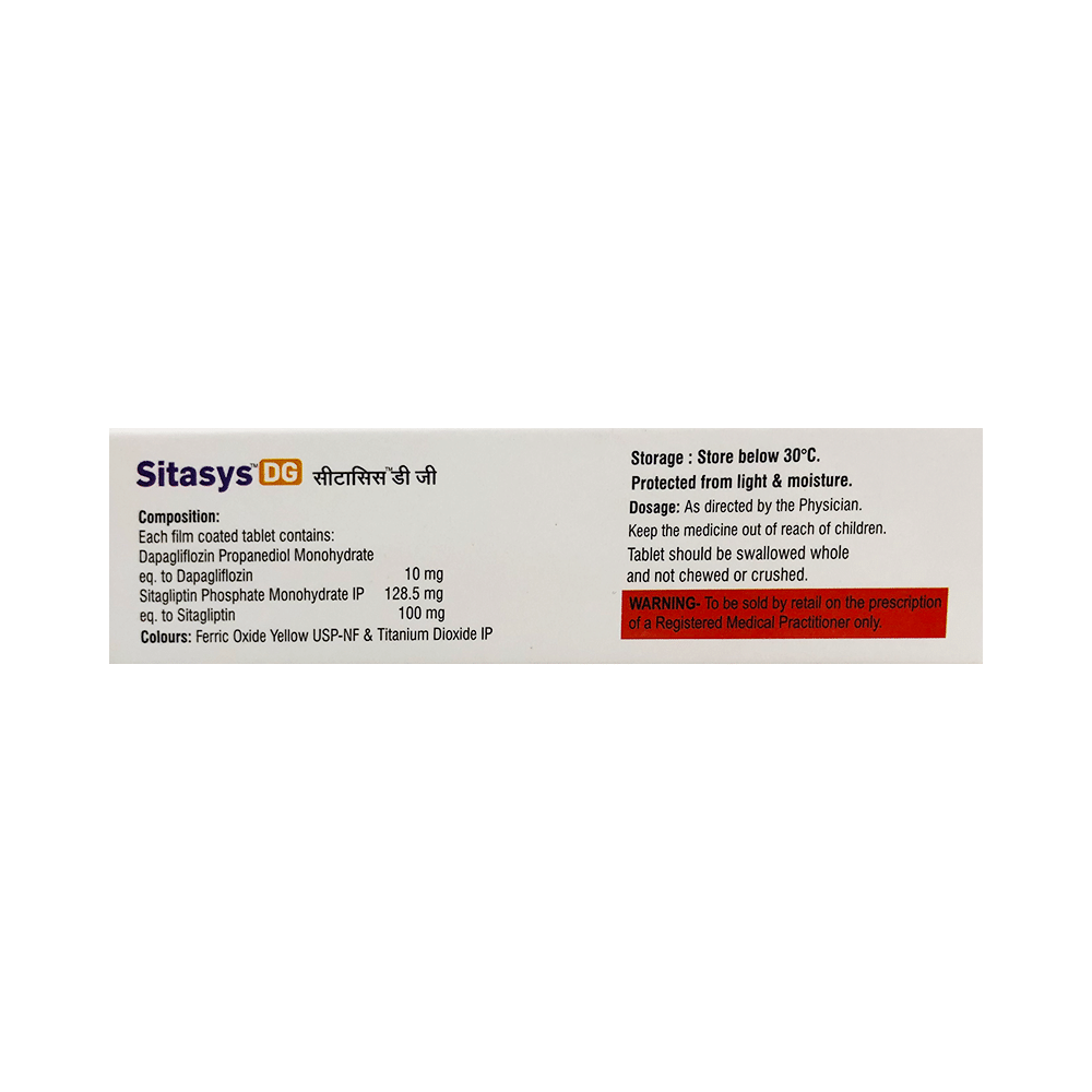 Sitasys DG 10mg/100mg Tablet - Image 2