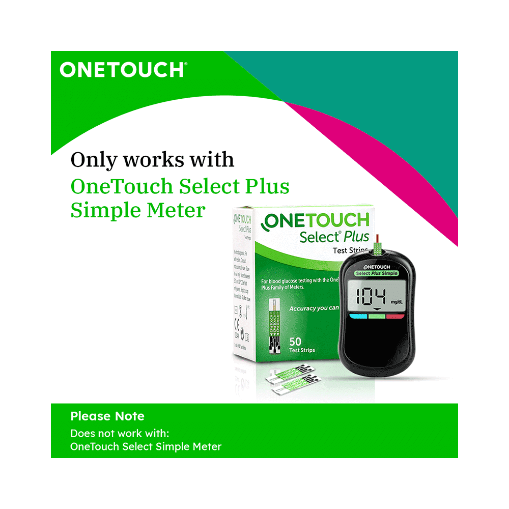 Combo Pack of OneTouch Select Plus 50 Test Strip & 2 Pack of OneTouch Delica Plus 25 Lancet - Image 3