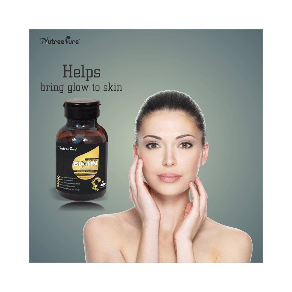 Nutree Pure Biotin 10000mcg Softgel Capsules - Image 10