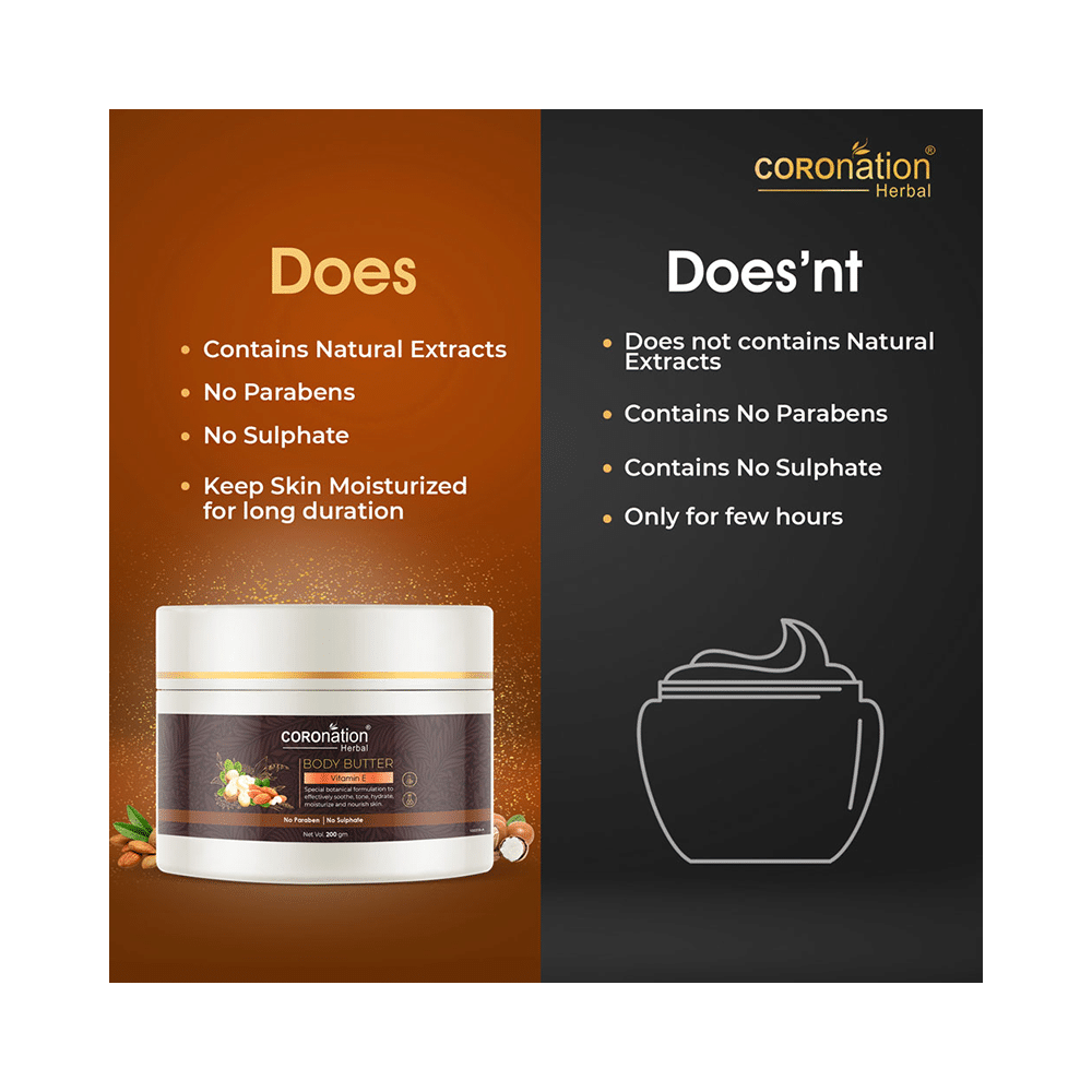 Coronation Herbal Vitamin E Body Butter (200gm Each) - Image 4
