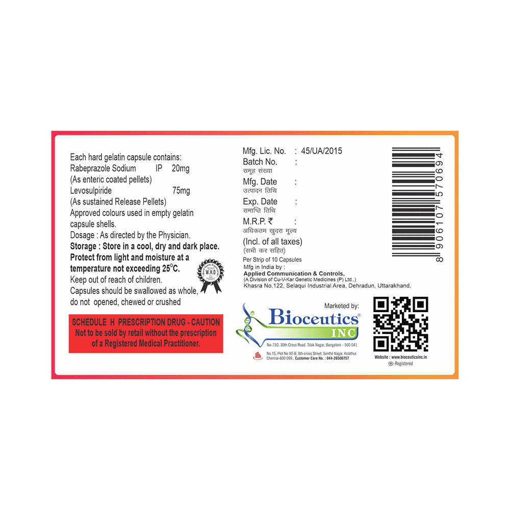 Ulcerab-LS 75mg/20mg Capsule - Image 2