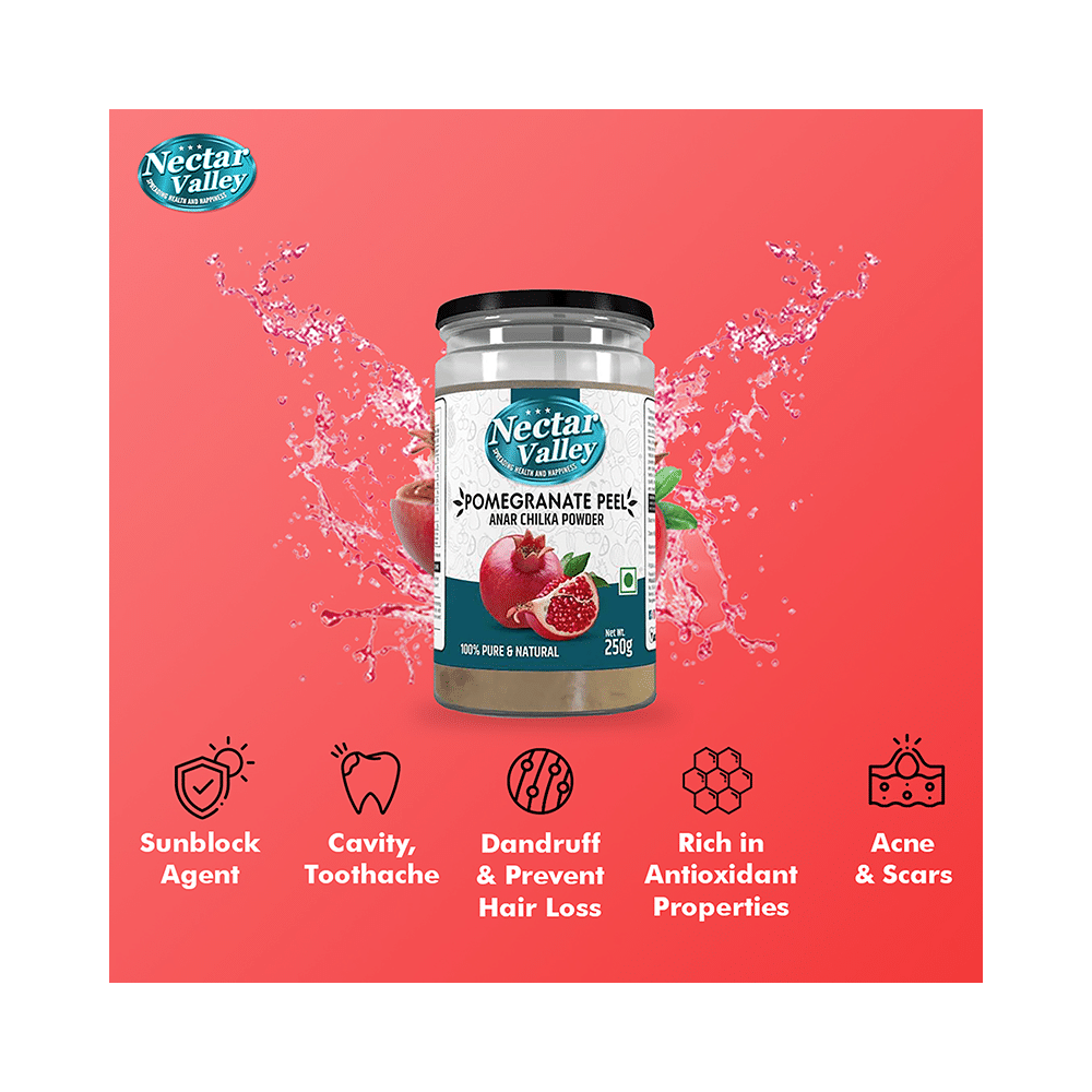 Nectar Valley Pure & Natural Pomegranate Peel (Anar Chilka) Powder - Image 4