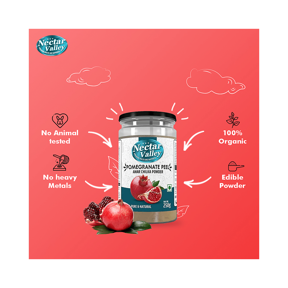 Nectar Valley Pure & Natural Pomegranate Peel (Anar Chilka) Powder - Image 3