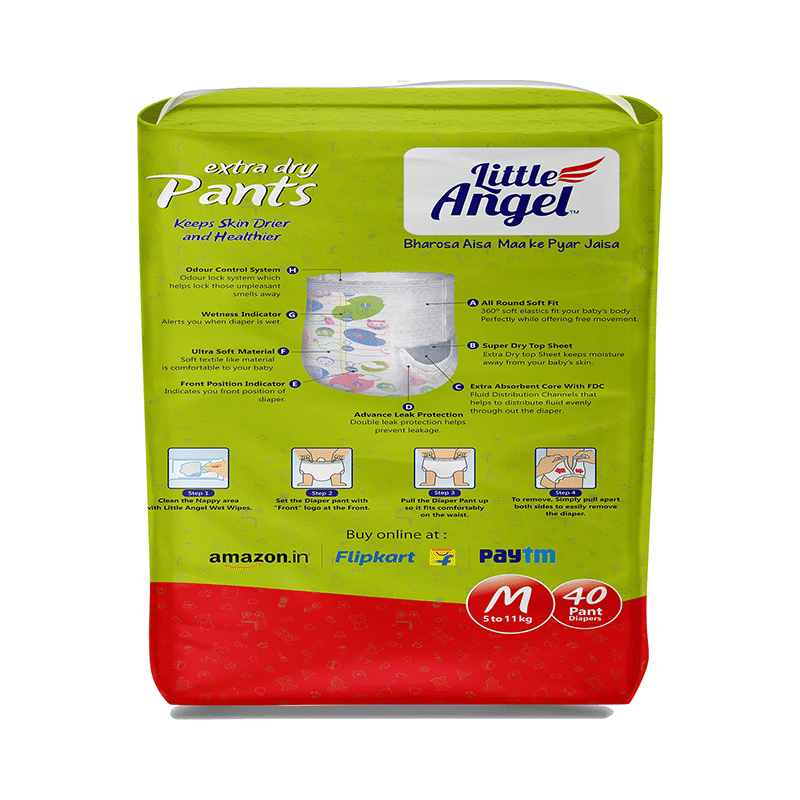 Little Angel Extra Dry Pants Medium - Image 3