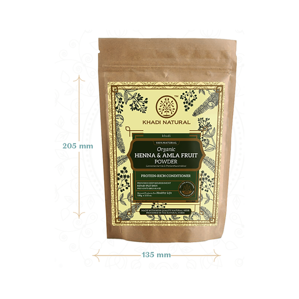 Khadi Naturals Henna & Amla Fruit Powder - Image 7