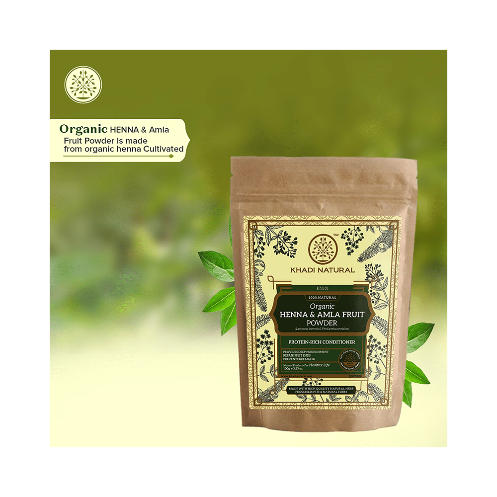 Khadi Naturals Henna & Amla Fruit Powder - Image 4