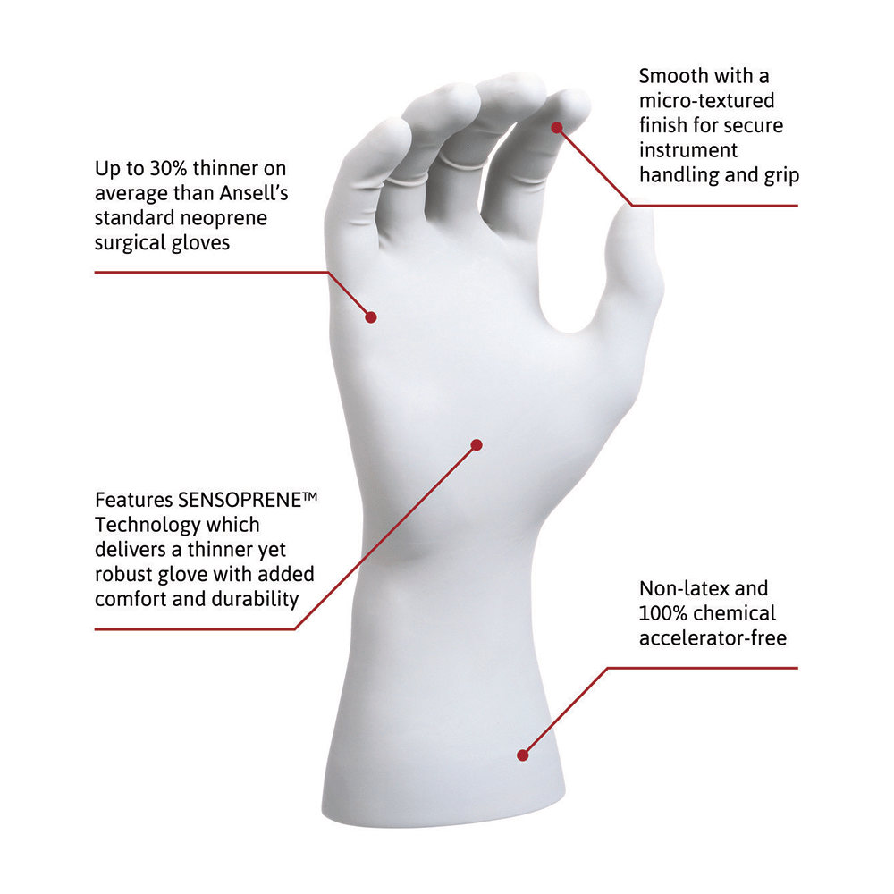 Ansell Gammex Non-Latex Sensitive Powder Free Surgical Glove 8 - Image 7