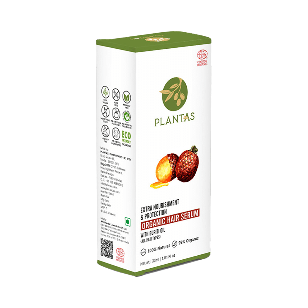 Plantas Extra Nourishment & Protection Organic Hair Serum - Image 1