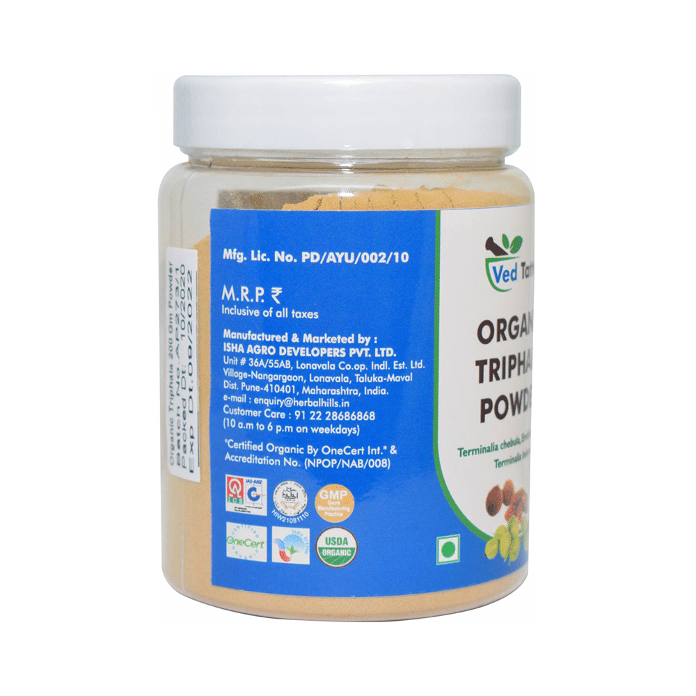 Ved Tattva Triphala Terminalia Chebula, Emblica Officinalis, Terminalia Belerica Powder - Image 2