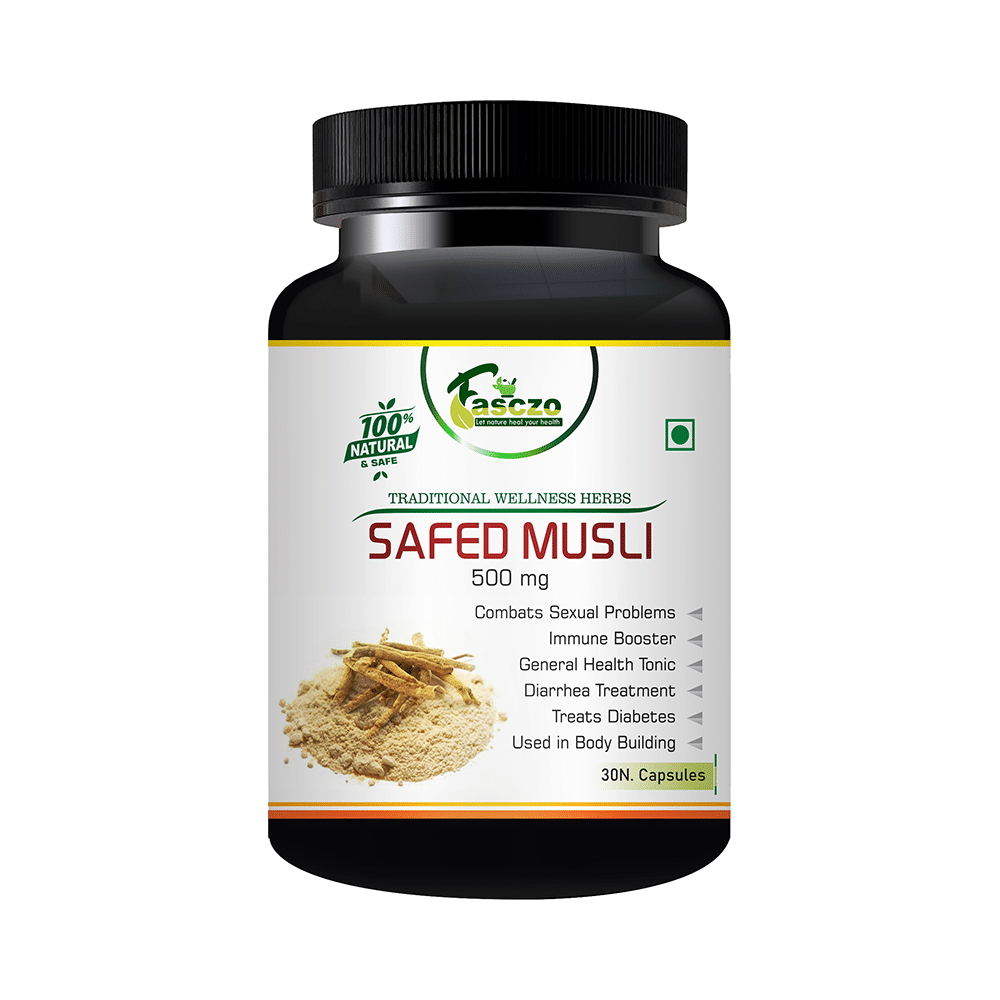 Fasczo Safed Musli 500mg Capsule - Image 1