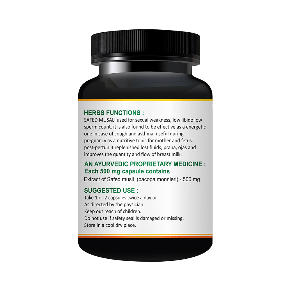 Fasczo Safed Musli 500mg Capsule - Image 2