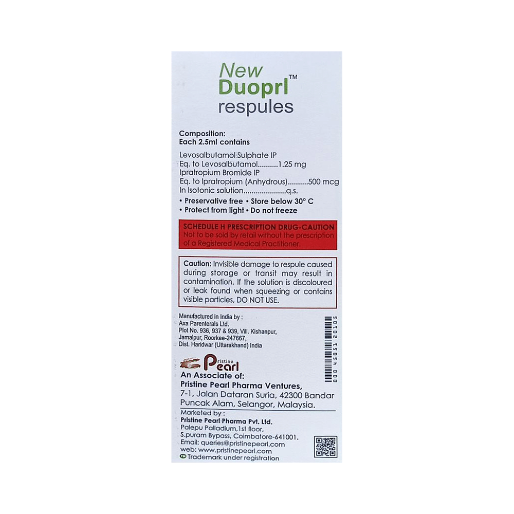New Duoprl Respules (2.5ml Each) - Image 2