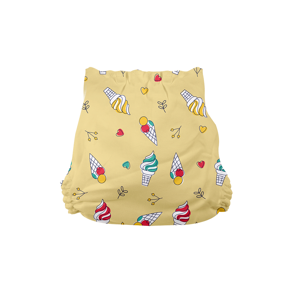 Superbottoms Organic Cotton Padded Dry Feel Langot/Nappy Sweet Tooth Size 1 - Image 7