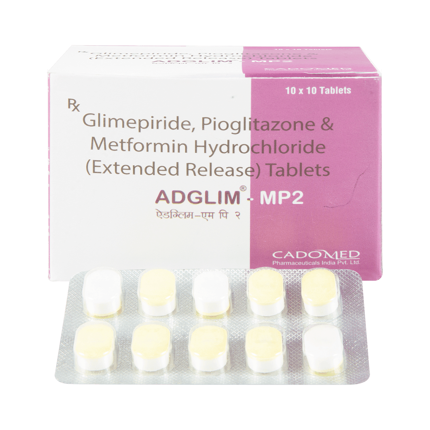Adglim MP 2mg/500mg/15mg Tablet - Image 1