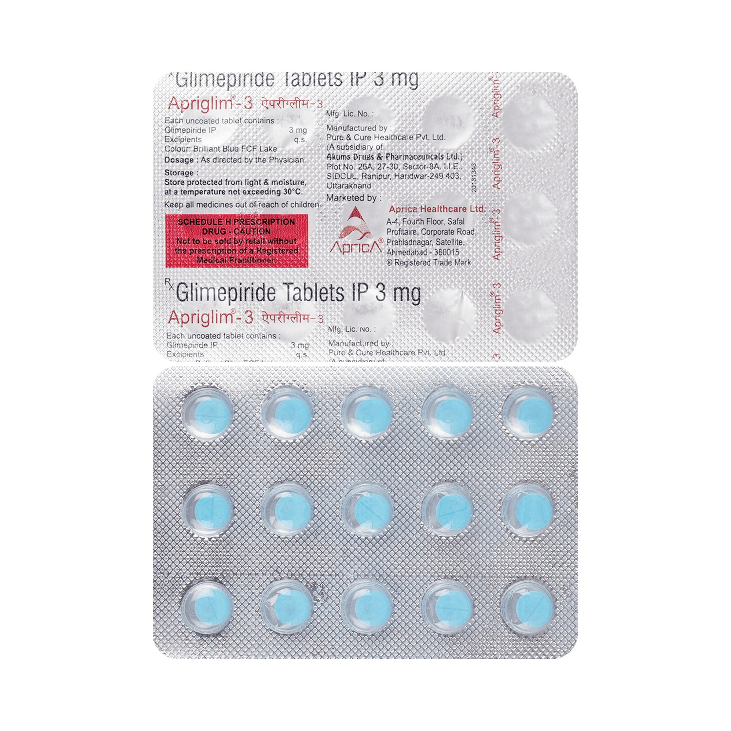 Apriglim 3 Tablet - Image 1