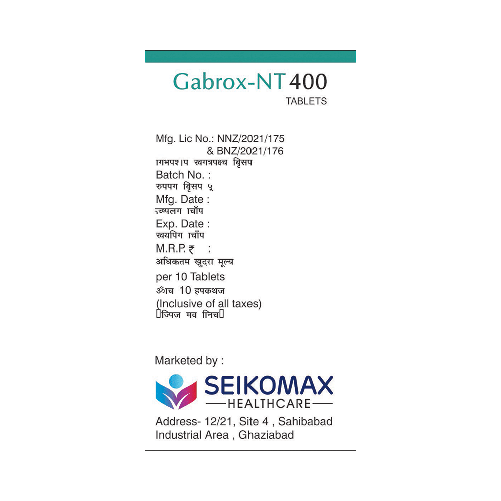 Gabrox-NT 400 Tablet - Image 3