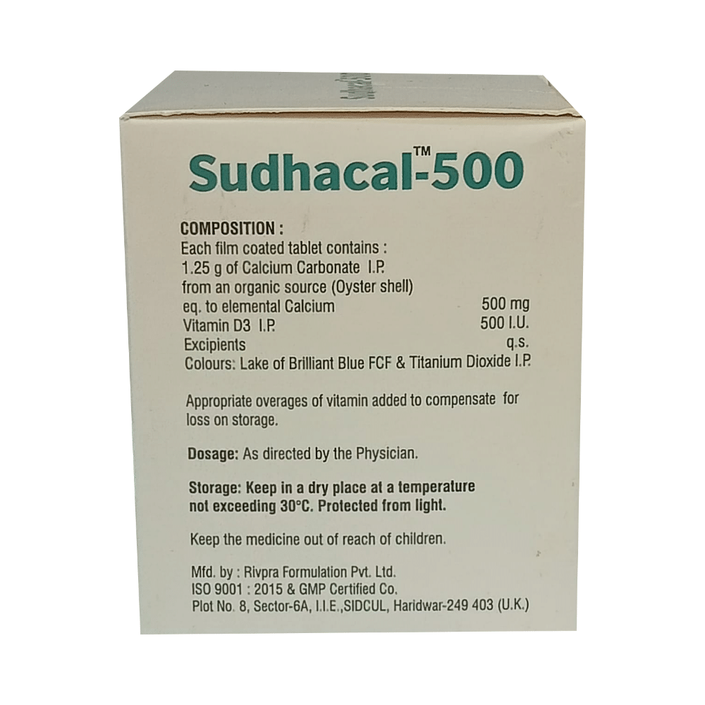 Sudhacal 500 Tablet - Image 2