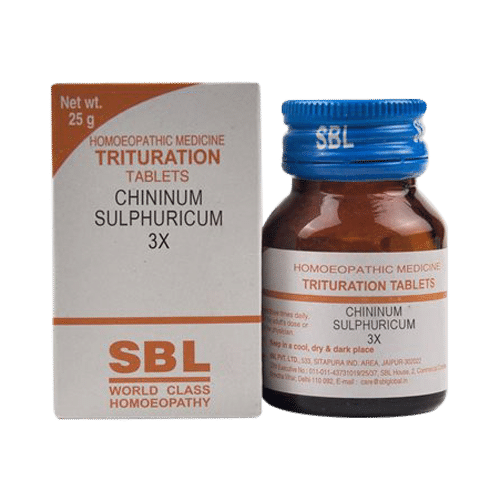 SBL Chininum Sulphuricum Trituration Tablet 3X - Image 1