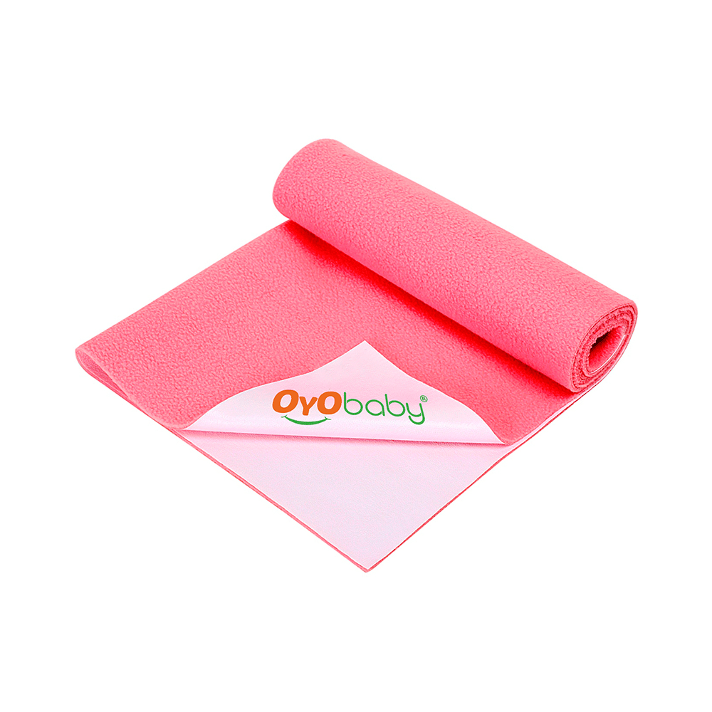 Oyo Baby Waterproof Bed Protector Baby Dry Sheet Small Salmon Rose