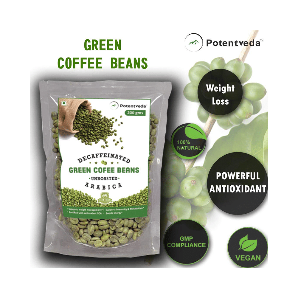 Potentveda Decaffeinated Unroasted Arabica Green Coffee Beans - Image 2