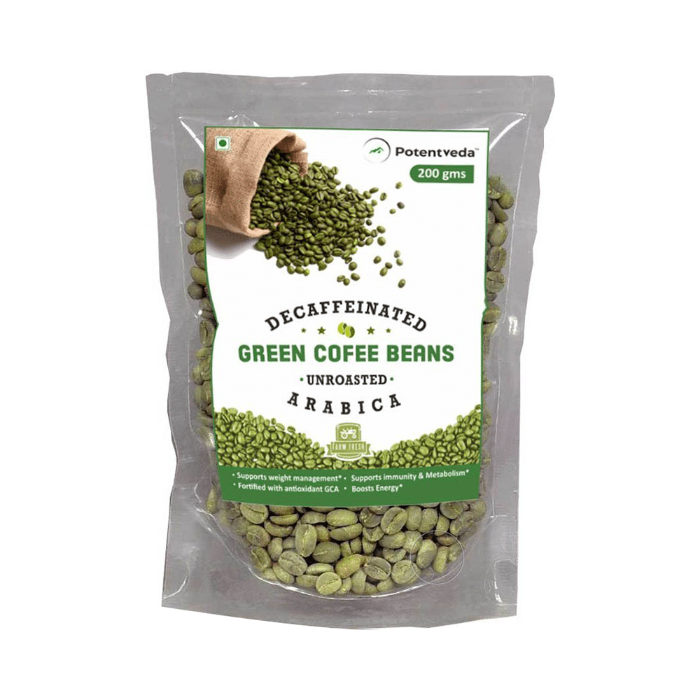 Potentveda Decaffeinated Unroasted Arabica Green Coffee Beans - Image 1