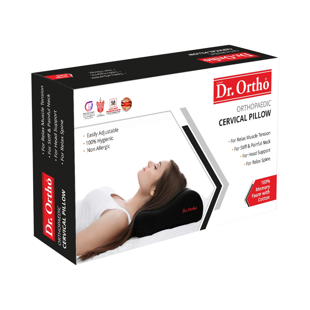 Dr Ortho Orthopaedic Cervical Pillow Universal Black