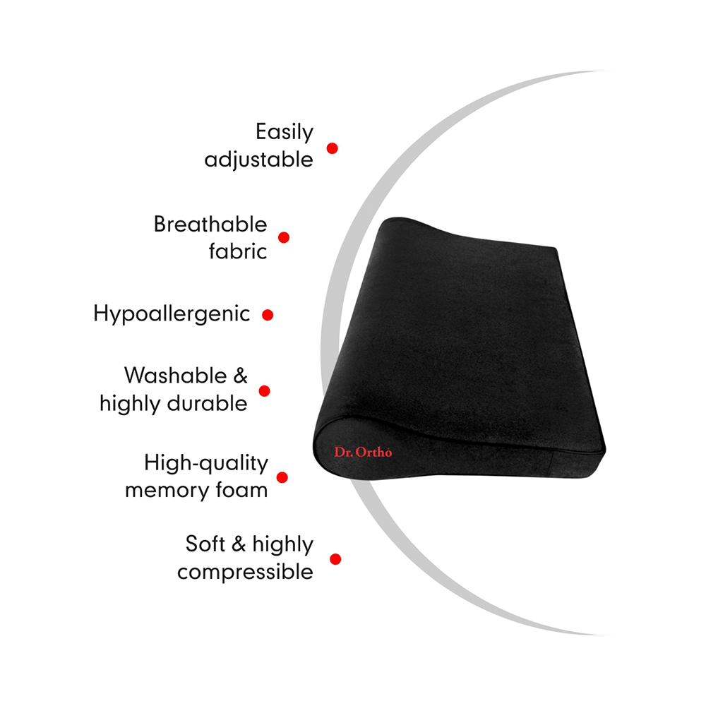 Dr Ortho Orthopaedic Cervical Pillow Universal Black - Image 5