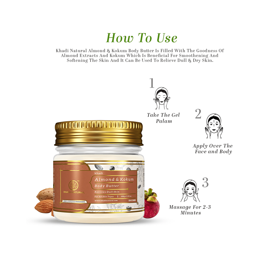 Khadi Naturals Ayurvedic Almond & Kokum Body Butter - Image 7