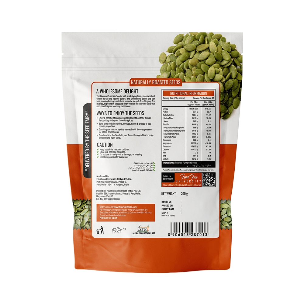 NourishVitals Pumpkin Seeds Roasted - Image 2