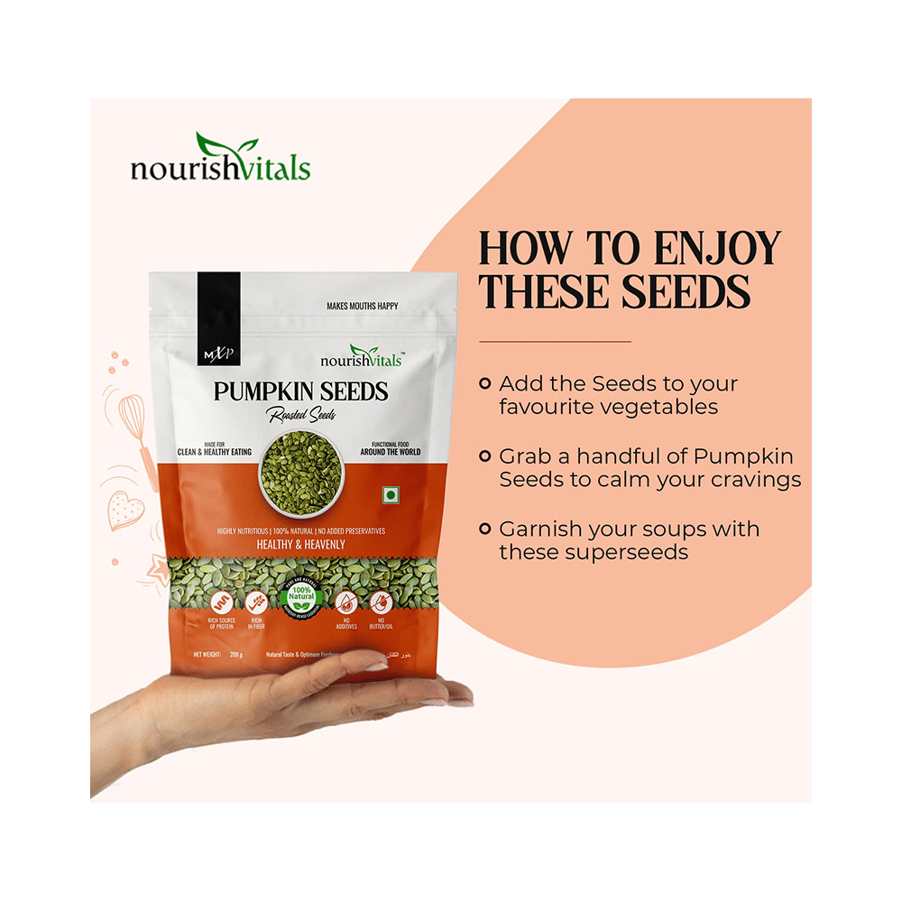NourishVitals Pumpkin Seeds Roasted - Image 6