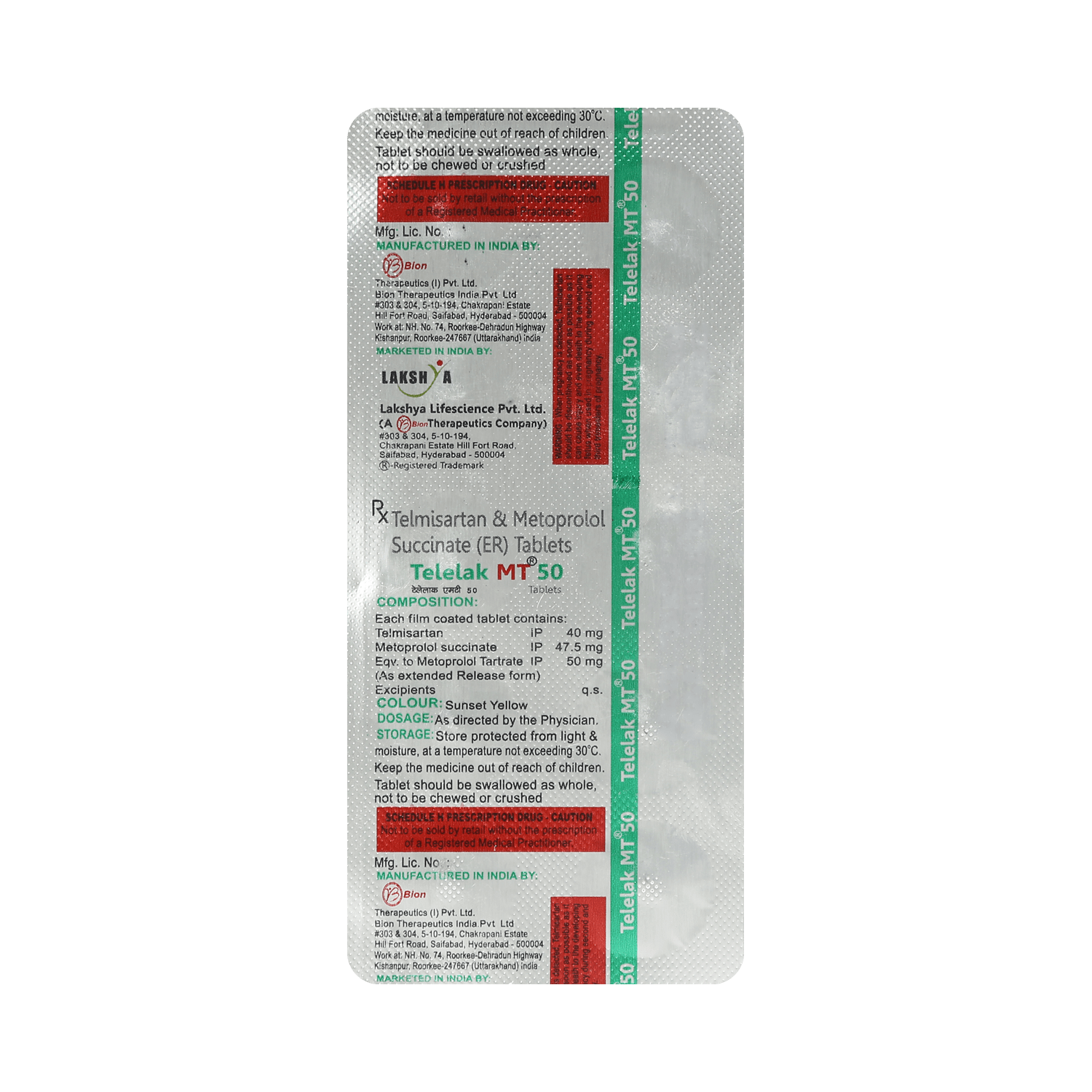 Telelak MT 40mg/50mg Tablet - Image 3