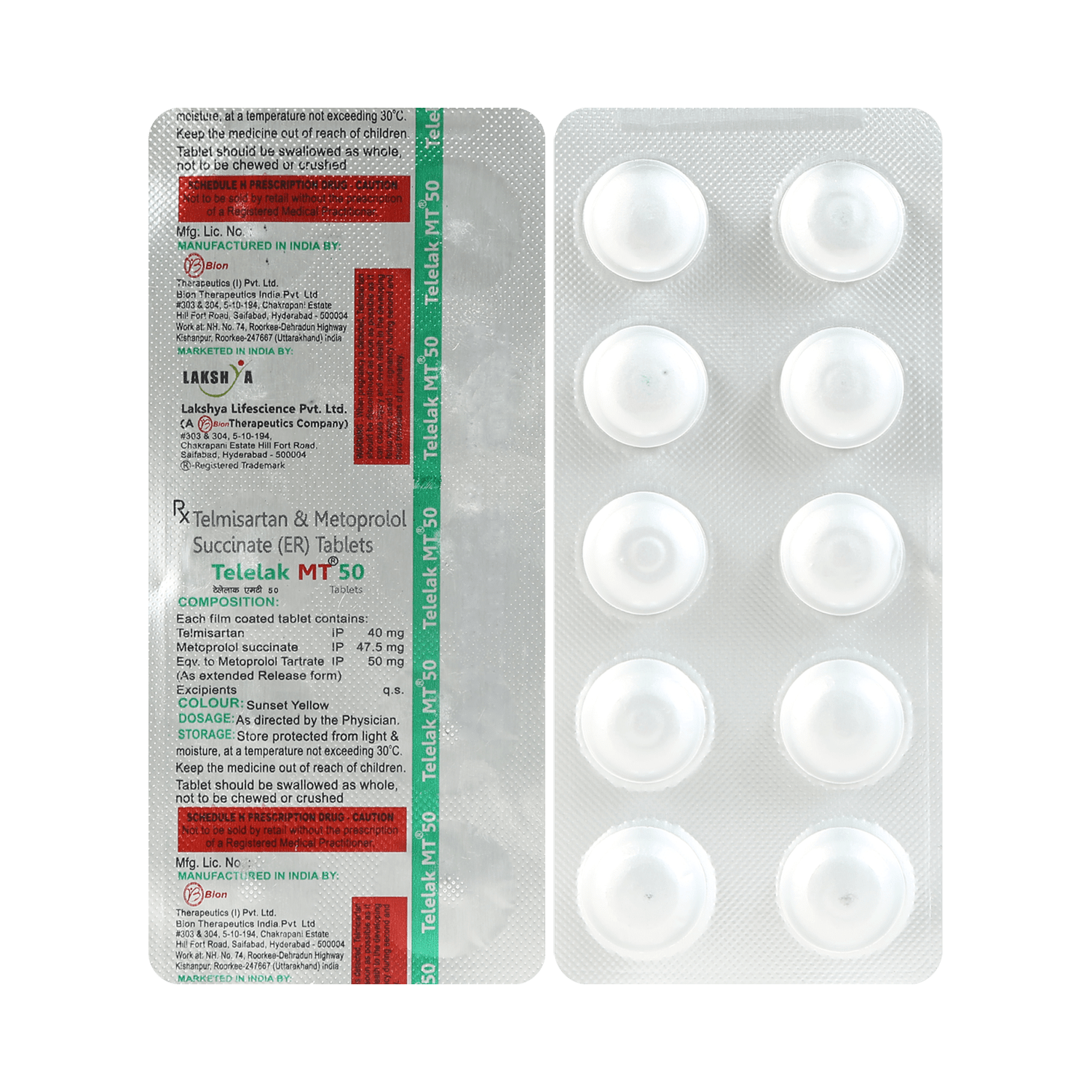 Telelak MT 40mg/50mg Tablet - Image 1