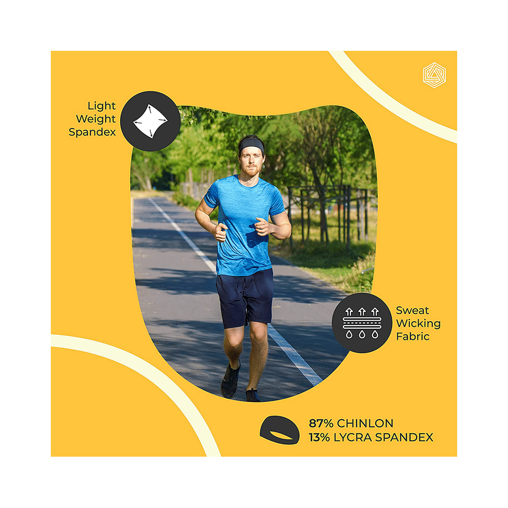 Boldfit Gym Head Band Blue - Image 5