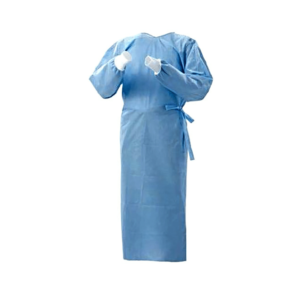 Medi Karma Surgeon Gown Small Medical Blue - Image 2
