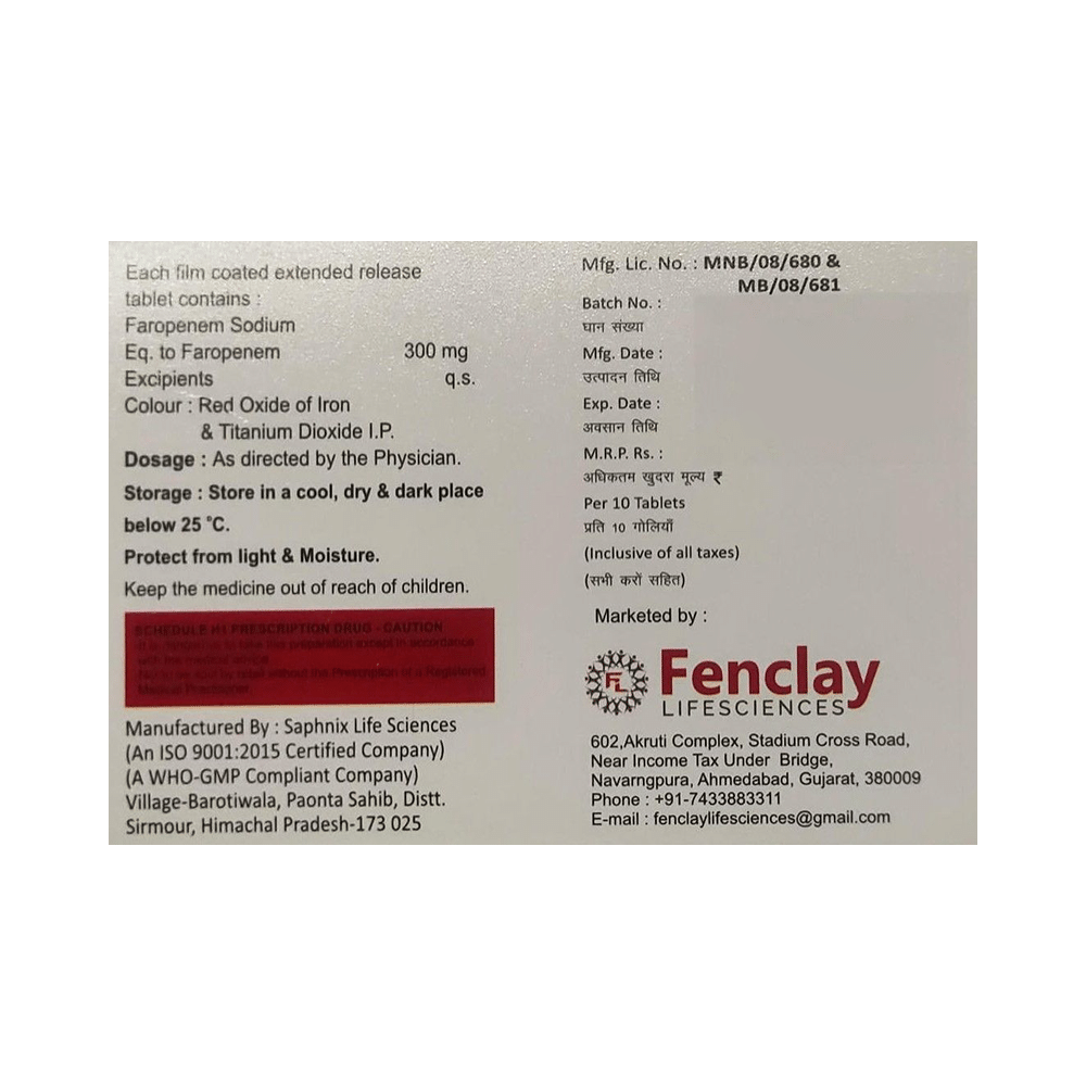 Faroclay 300 Tablet ER - Image 2