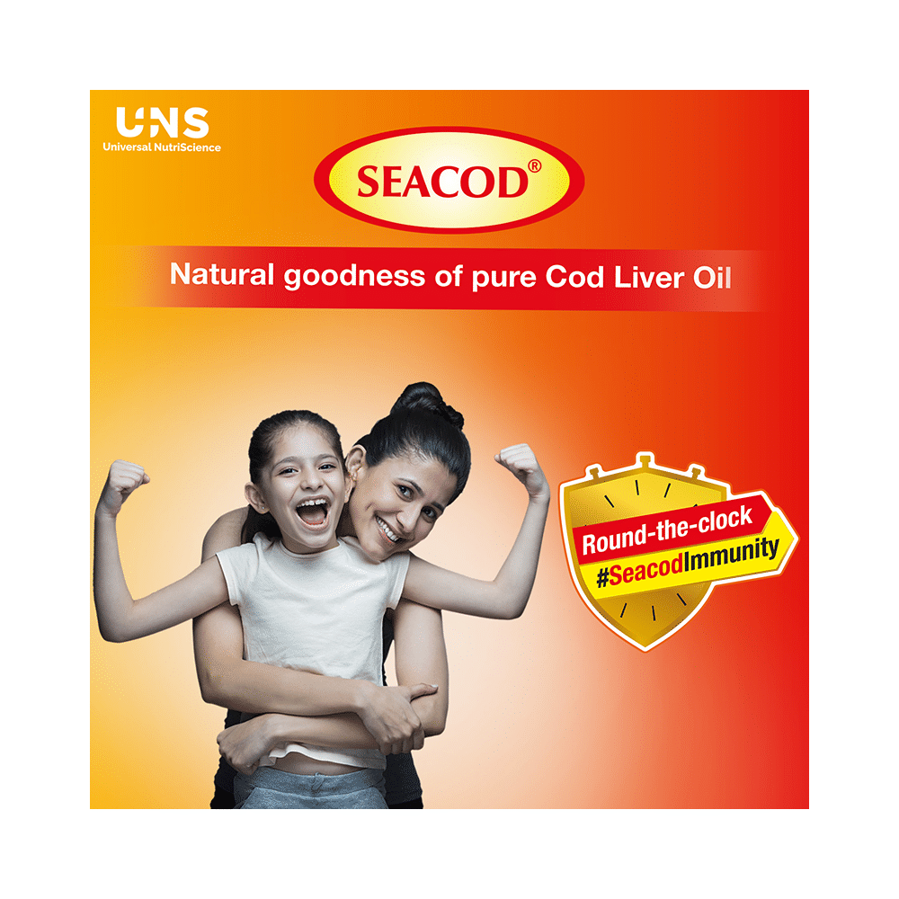 Seacod Cod Fish Liver Oil Softgel Capsules With Natural Omega 3, Natural EPA & DHA |Vitamin D & A | For Immune Health, Healthy Heart, Brain, Eyes, Joints & Muscles - Image 4