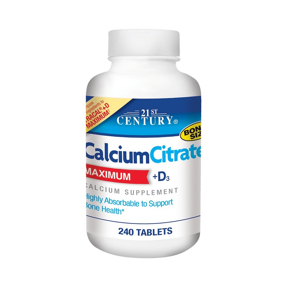 21st Century Calcium Citrate Maximum + D3 Tablet - Image 1