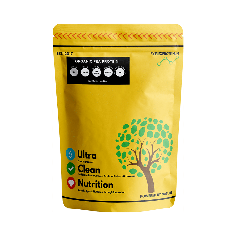 Flex Protein Organic Pea Protein Powder Raw Cocoa - Image 1