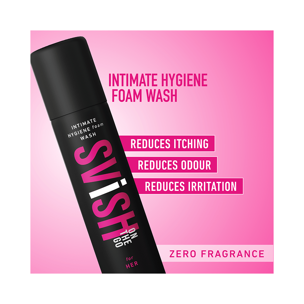 Svish On The Go Intimate Hygeine Foam Wash for Her (75ml Each) - Image 3